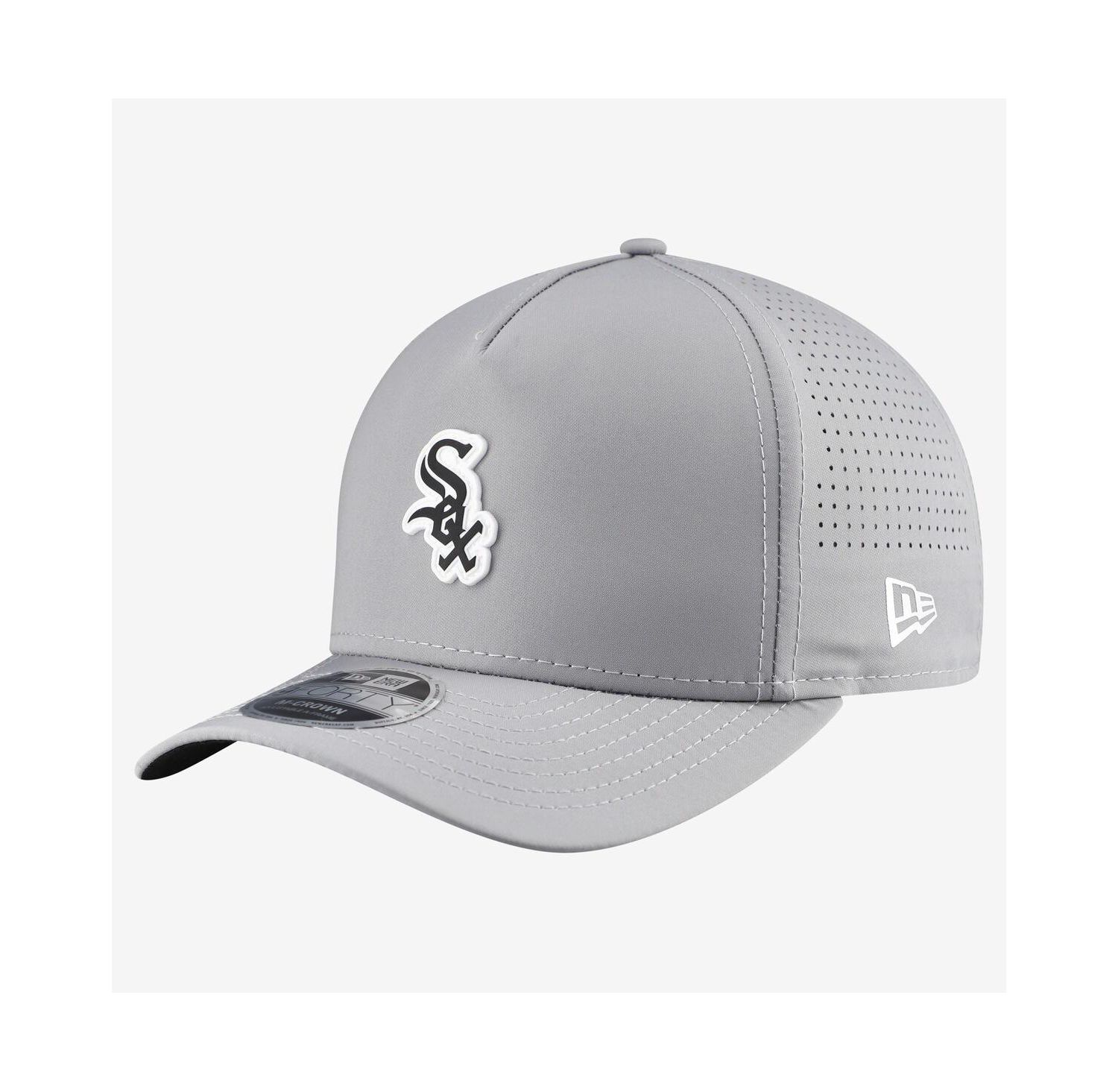 Men's Gray Chicago White Sox Micro Logo 9FORTY M-Crown A-Frame Adjustable Hat