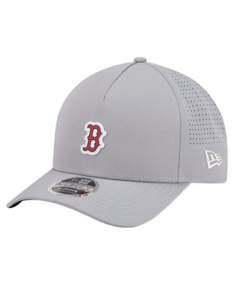 Men's Gray Boston Red Sox Micro Logo 9FORTY M-Crown A-Frame Adjustable Hat
