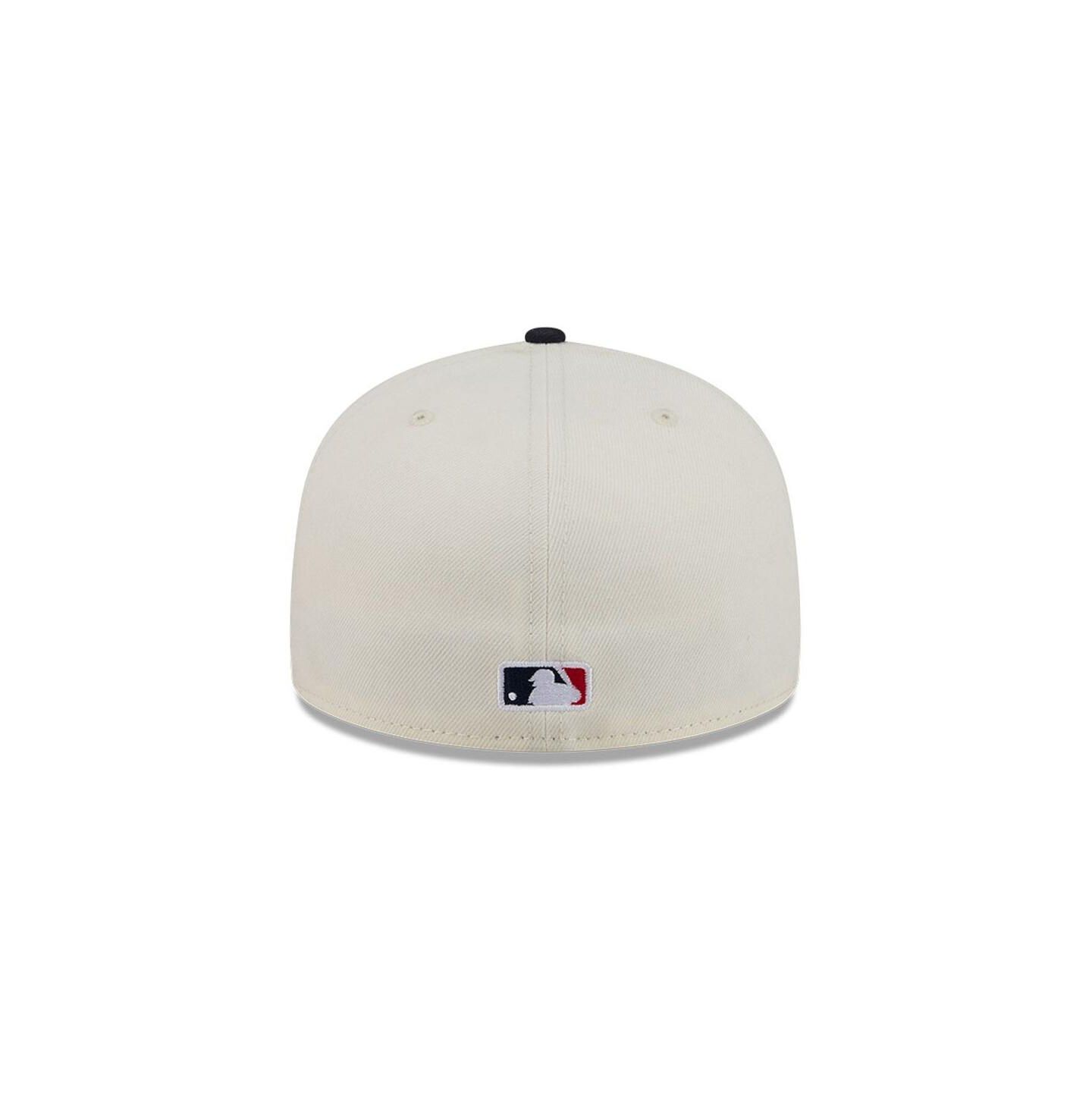 Мужская кепка New Era Cream/Navy Washington Nationals Bullpen Cart 59FIFTY Fitted Hat — фото 4