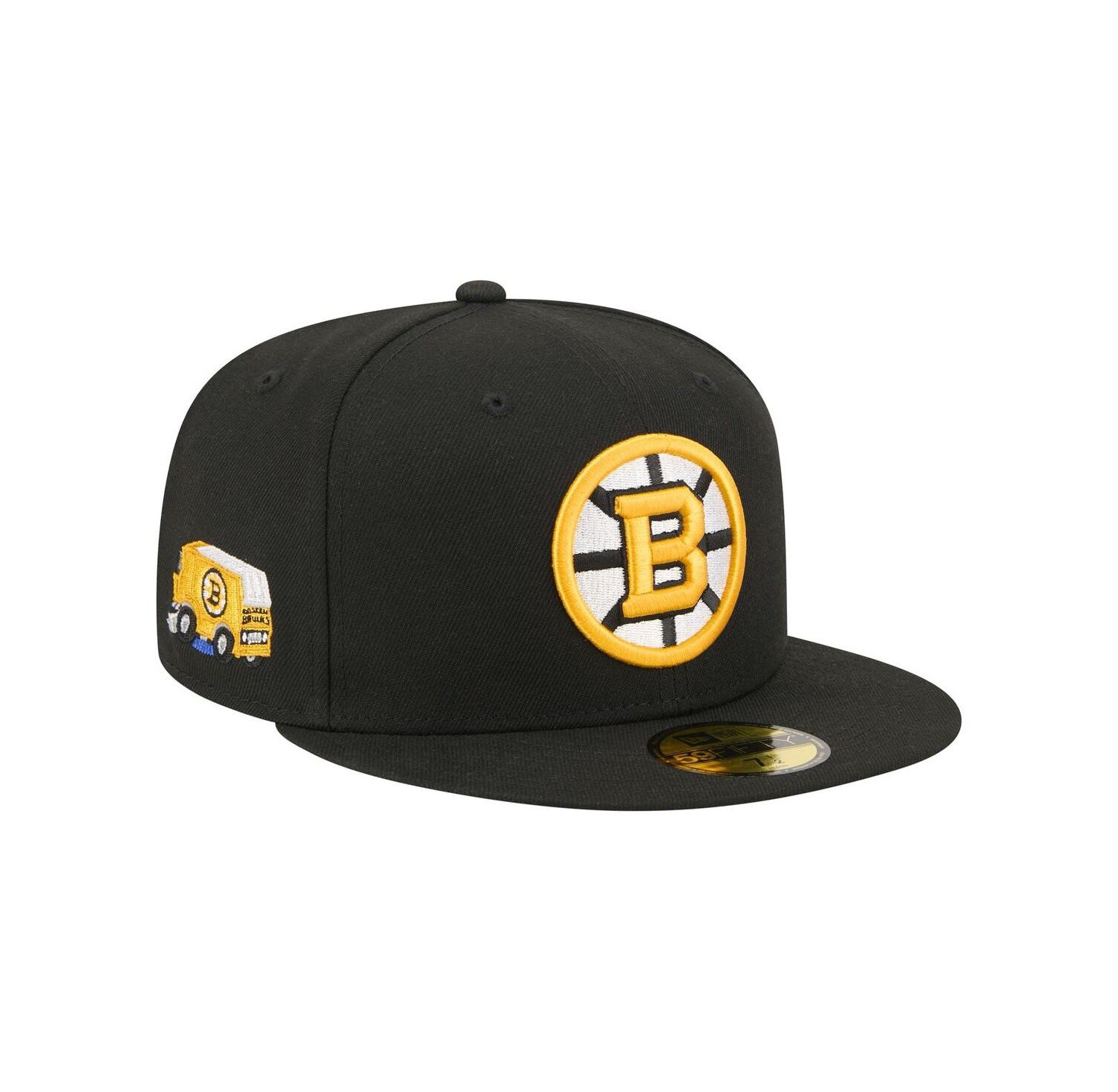 Men's Black Boston Bruins Zamboni 59FIFTY Fitted Hat