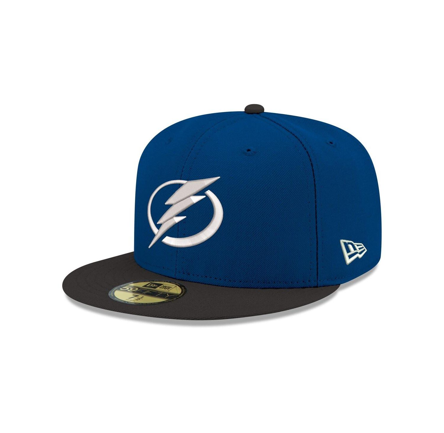 Men's Blue Tampa Bay Lightning Core Logo Two-Tone 59FIFTY Fitted Hat
