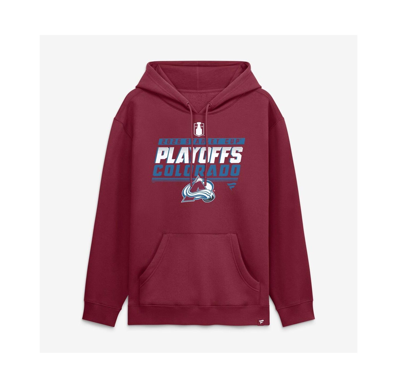 Men's Burgundy Colorado Avalanche 2026 Stanley Cup Playoffs Hoodie