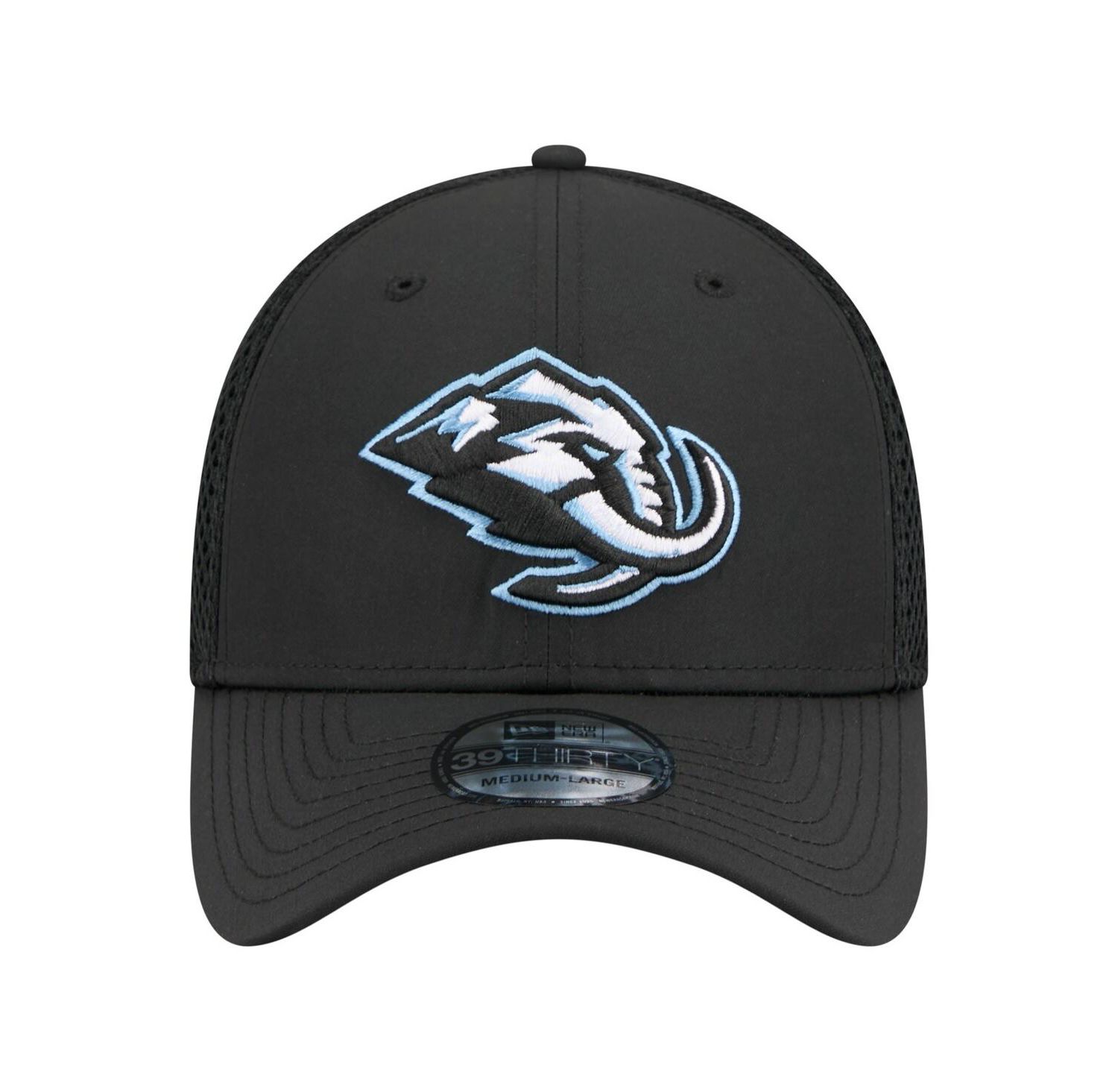 Men's Black Utah Mammoth Logo 39THIRTY Flex Hat