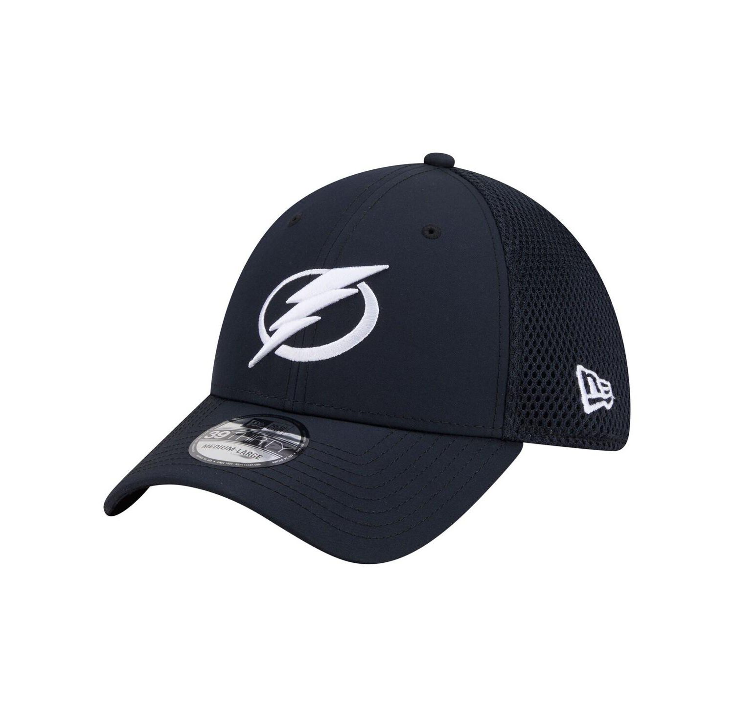 Men's Navy Tampa Bay Lightning Logo 39THIRTY Flex Hat