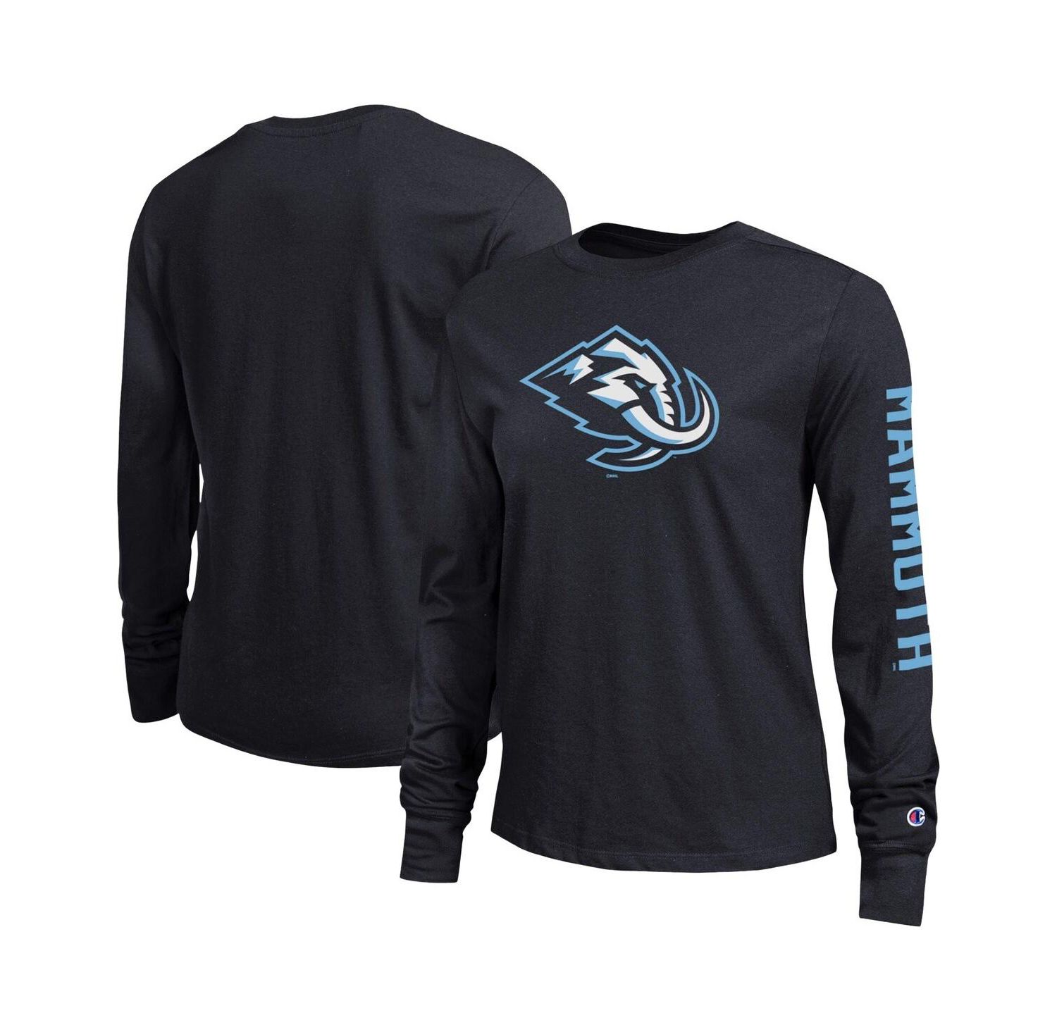 Women's Black Utah Mammoth 2-Hit Long Sleeve T-Shirt