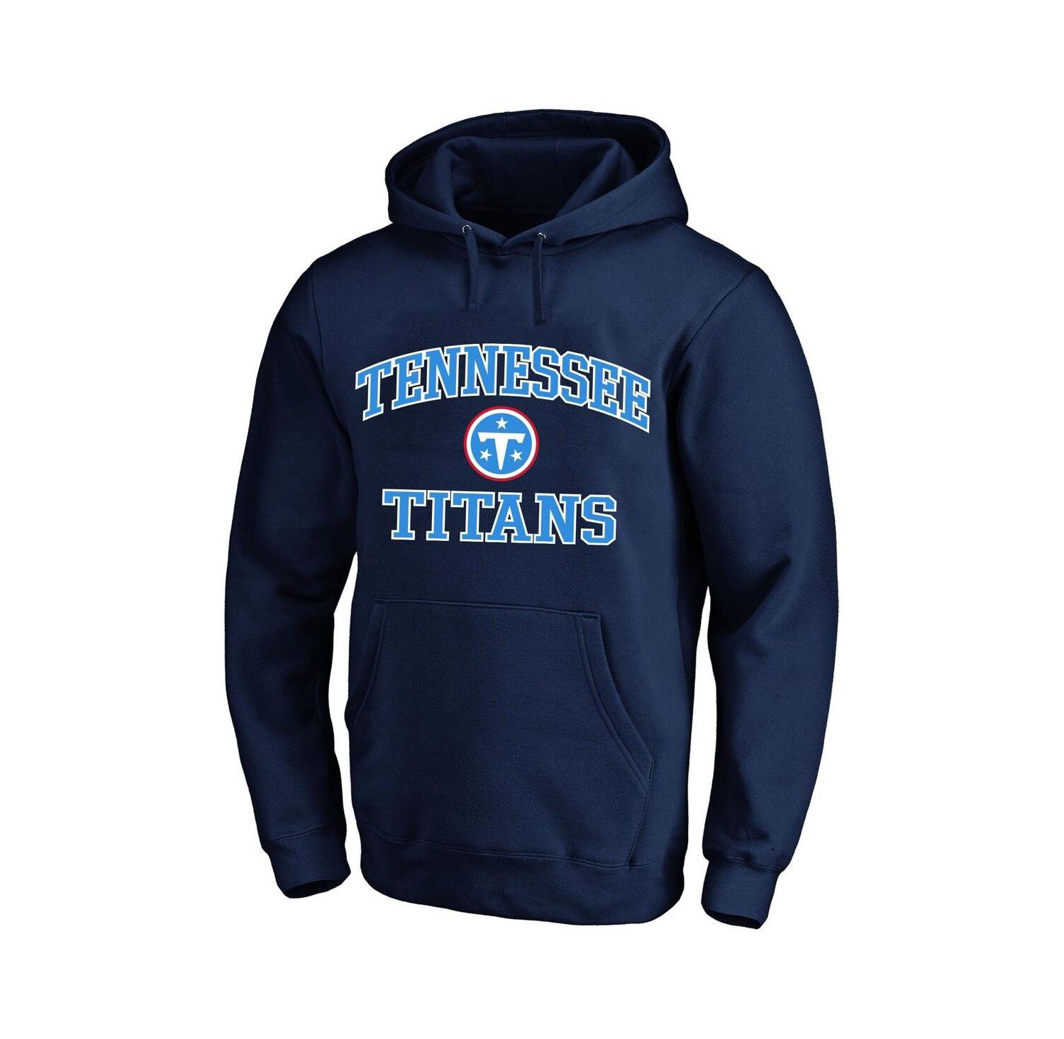 Men's Navy Tennessee Titans Big & Tall Heart & Soul Hoodie