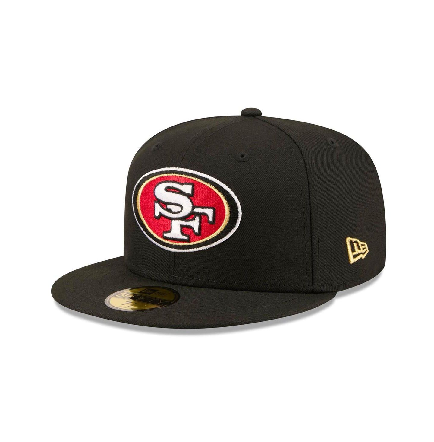 Мужская бейсболка New Era San Francisco 49ers 80th Anniversary 59FIFTY, Black — фото 3