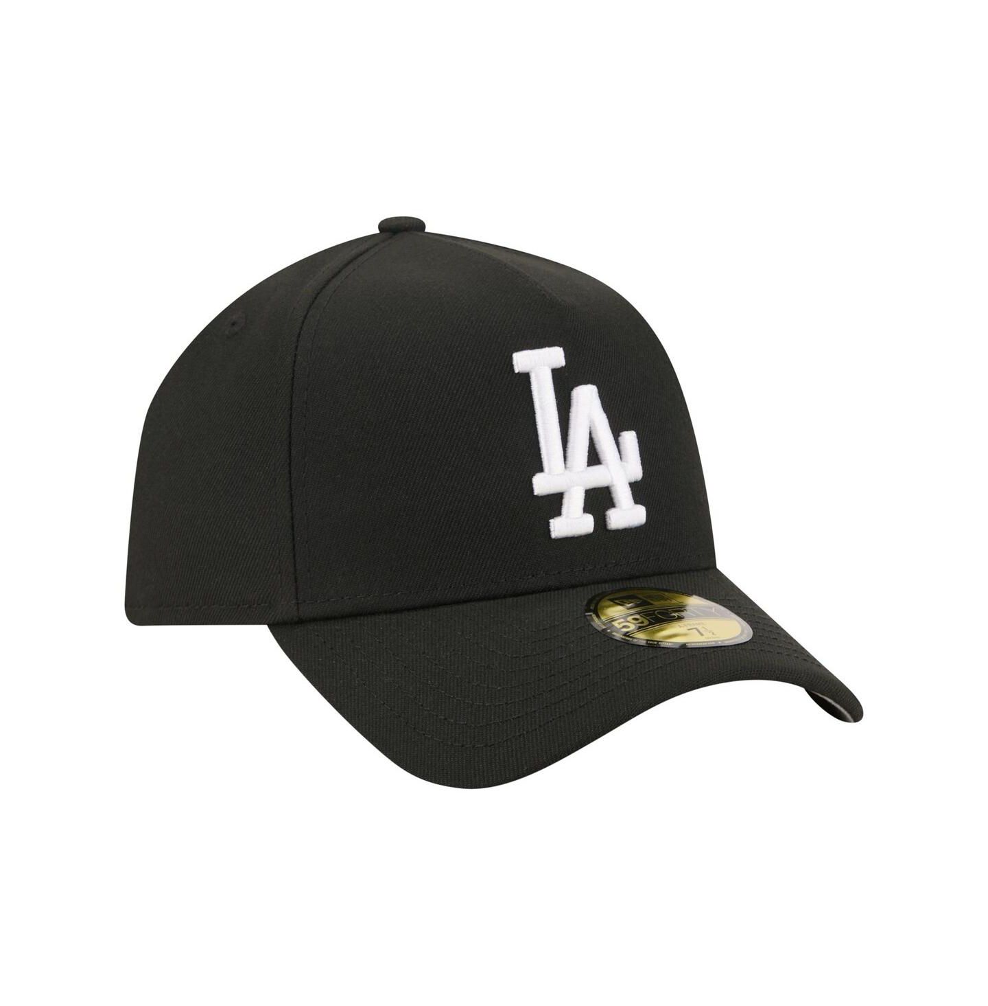 Мужская кепка New Era Black Los Angeles Dodgers A-Frame 59FORTY Fitted Hat — фото 3
