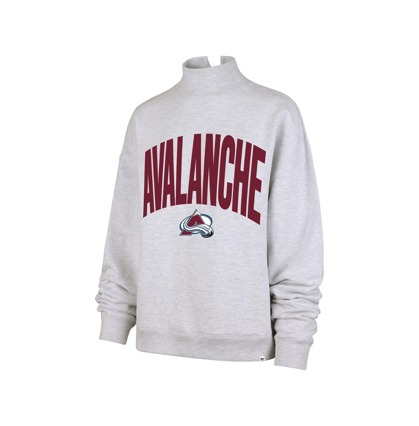 Женская толстовка '47 Brand Heather Gray Colorado Avalanche Subtle Muse — фото 2