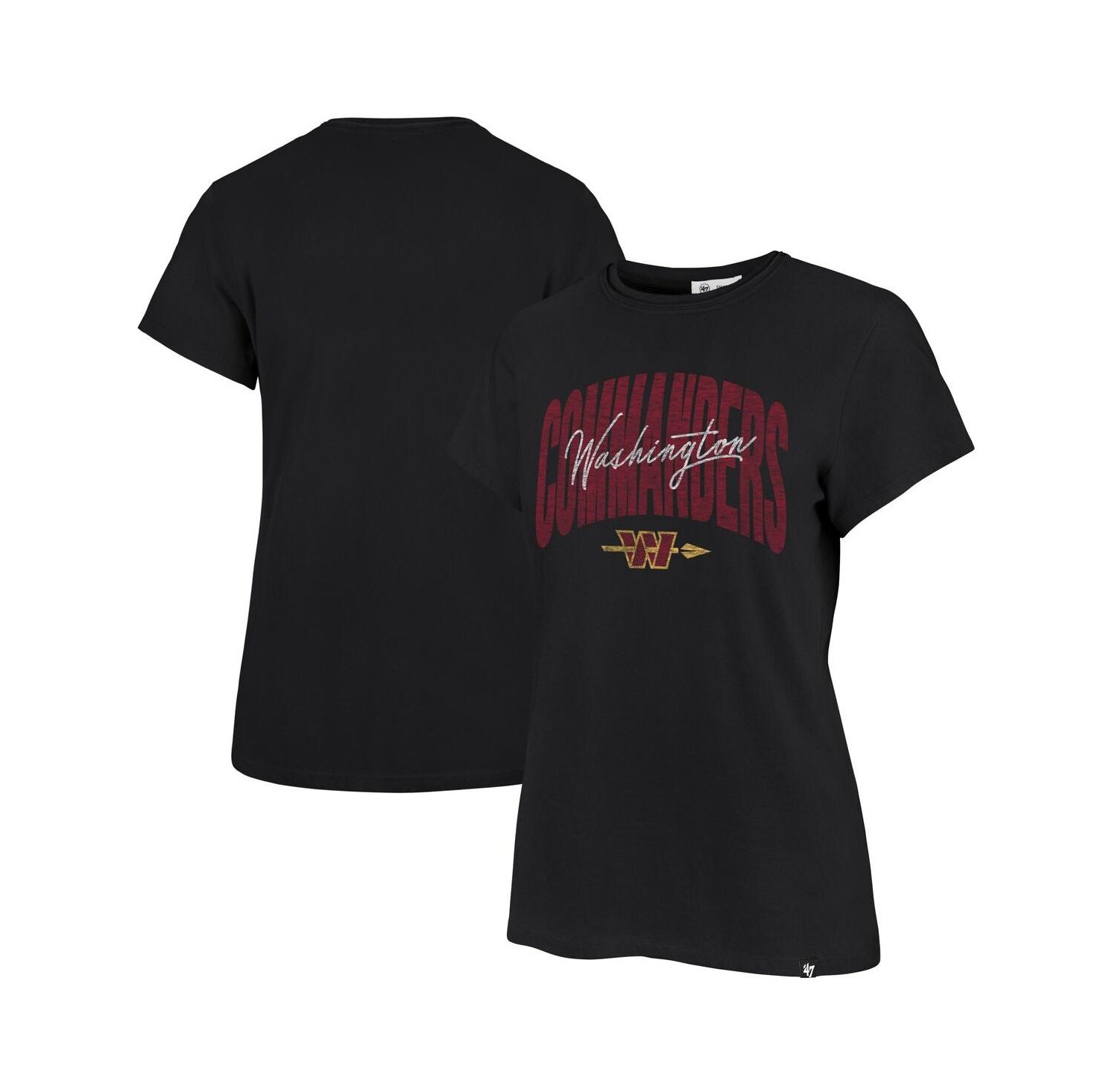 Women's Black Washington Commanders Muse Frankie T-Shirt