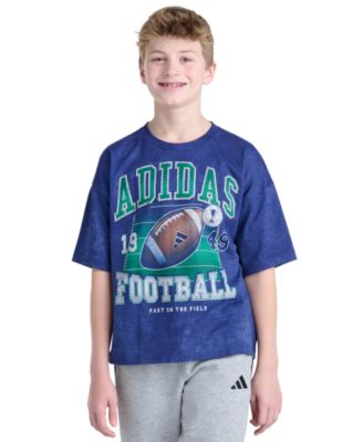 Boys' 8-20 Football Print Short-Sleeve T-Shirt