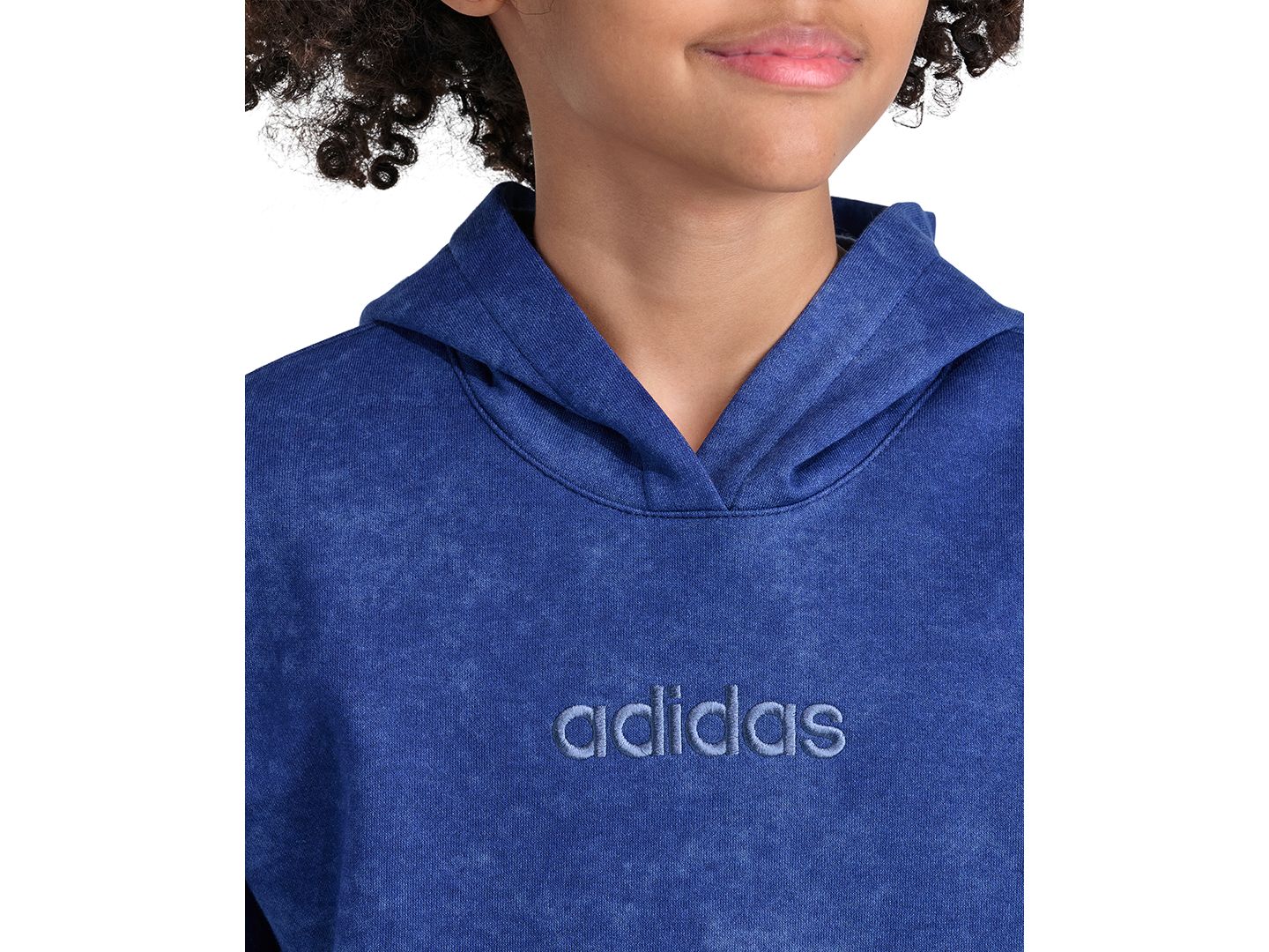 Худи adidas Long-Sleeve для мальчиков, цвет: Тёмный синий — фото 3