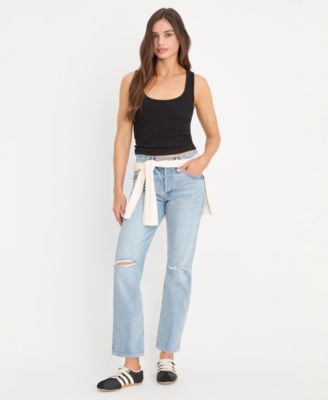 Women's Straight Leg Ankle-Length Jeans