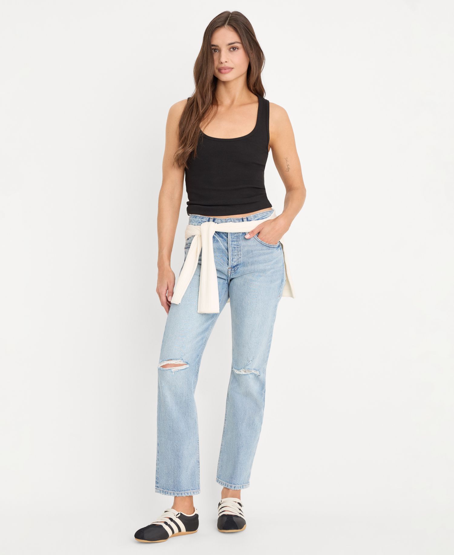 Women's Vintage Straight Ankle Jeans