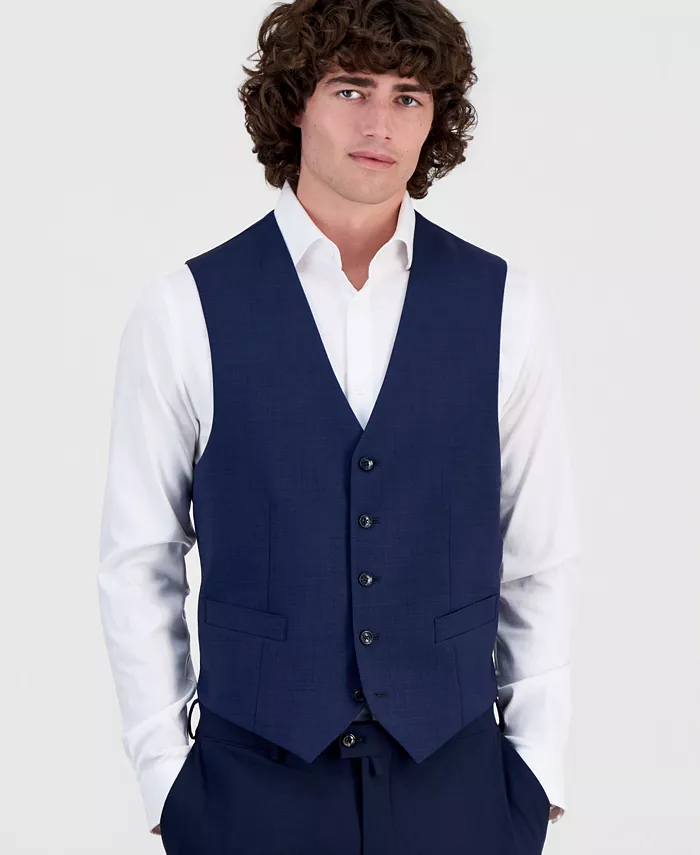 Men's Modern-Fit Wool TH-Flex Stretch Suit Separates Vest