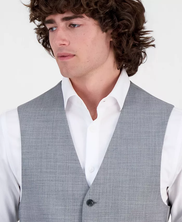 Men's Modern-Fit Wool TH-Flex Stretch Suit Separates Vest - thumbnail 9