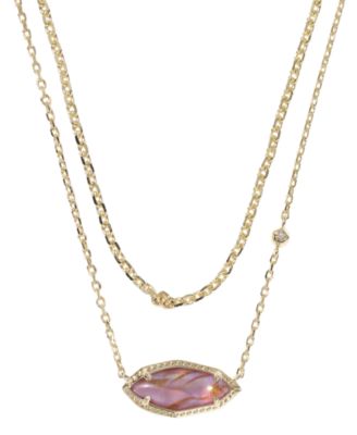 14k Gold-Plated Ophelia Multi-Strand Short Pendant Necklace