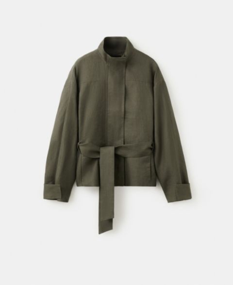 Женские куртки MANGO Women's Linen Belted Jacket