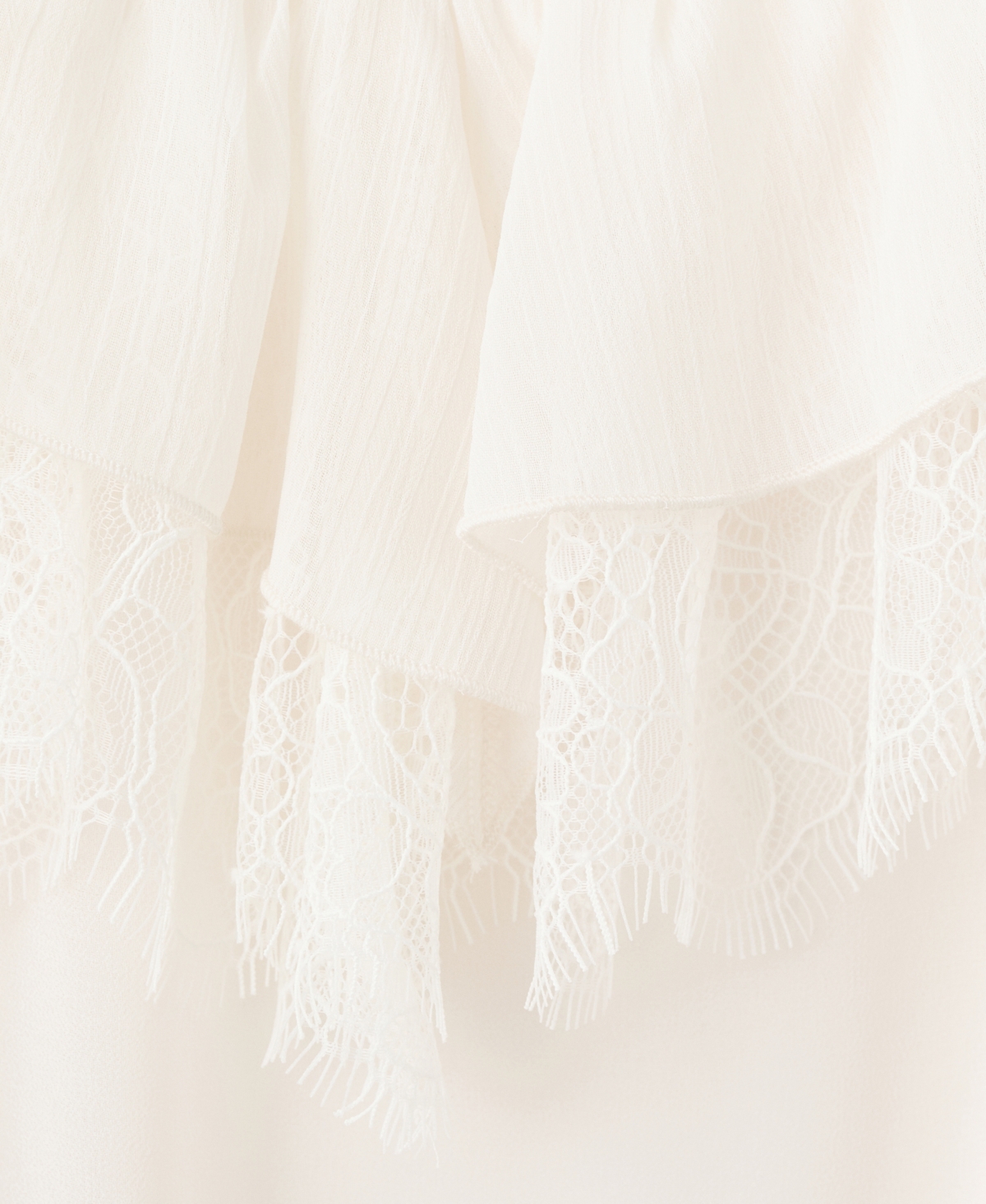 Mango Women's lace Ruffle Dress