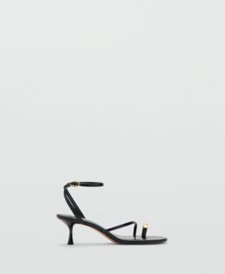Women's Crossed Strap Heeled Sandals