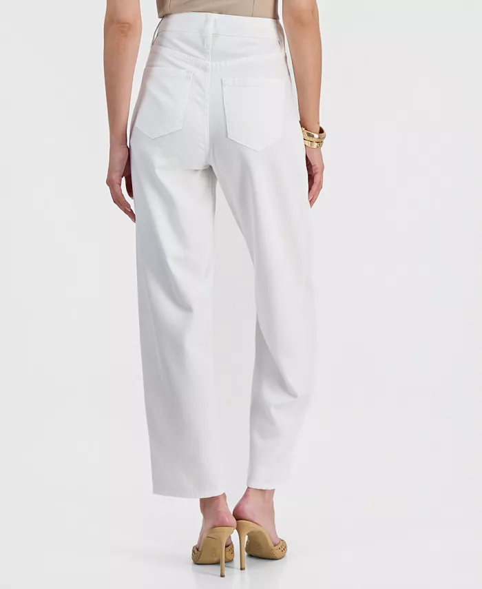 Women's Mid-Rise Barrel-Leg Ankle Jeans - thumbnail 3