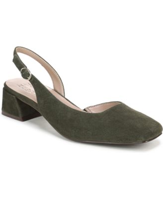Women's Jayla Mid-Heel Square Toe Slingback Pumps