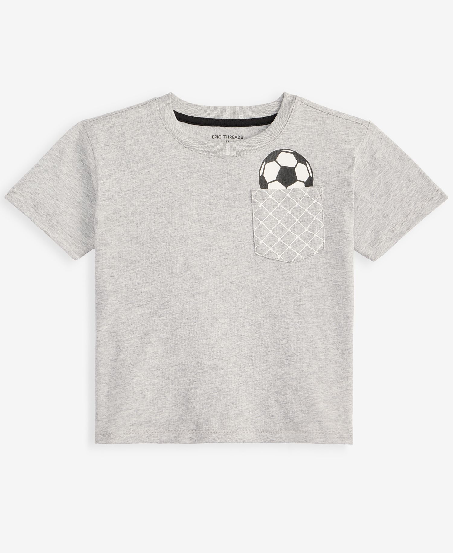Toddler Boys' 12M-5T Oversized Pocket T-Shirt