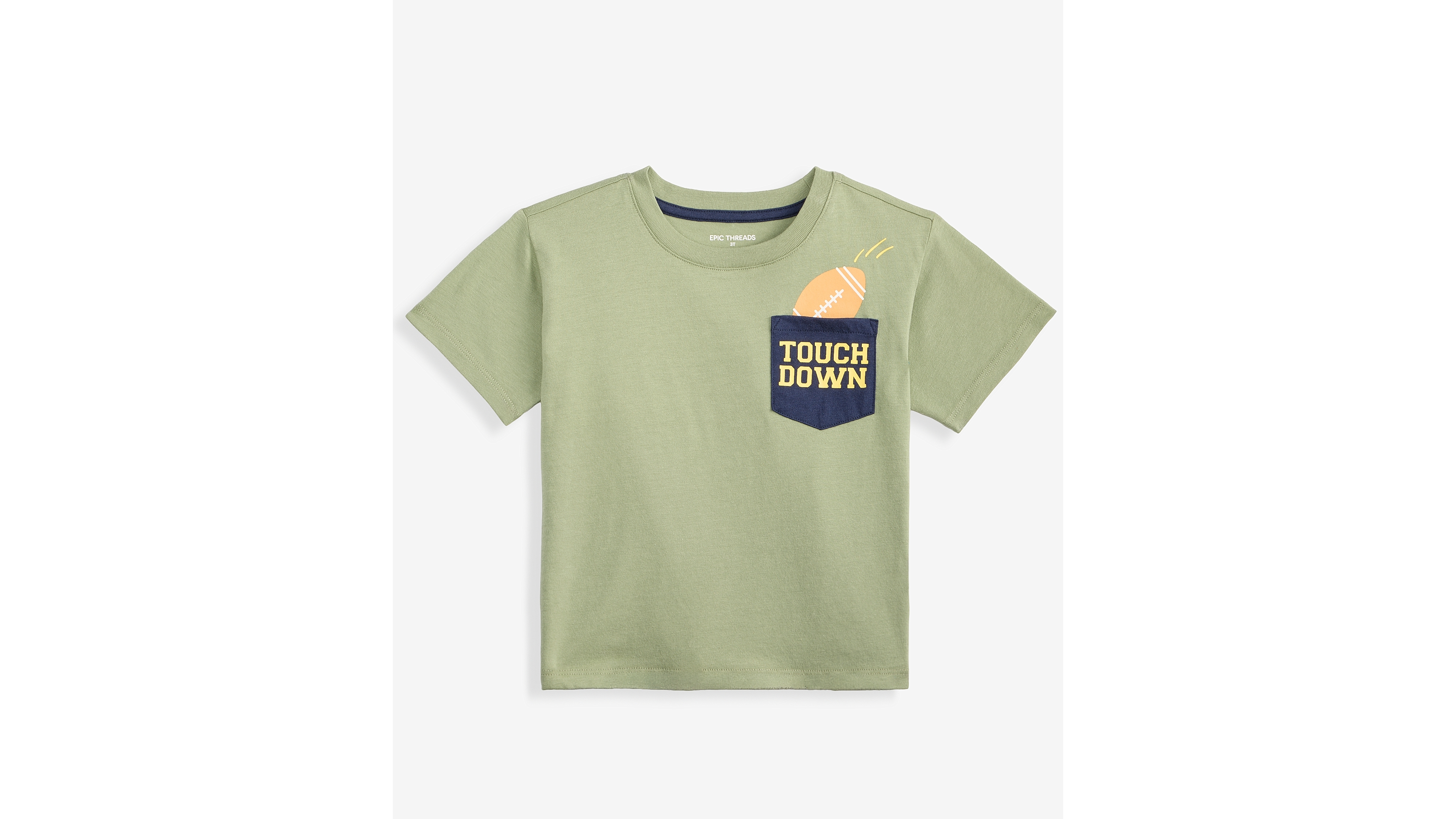 Epic Threads Toddler Boys' 12M-5T Oversized Pocket T-Shirt