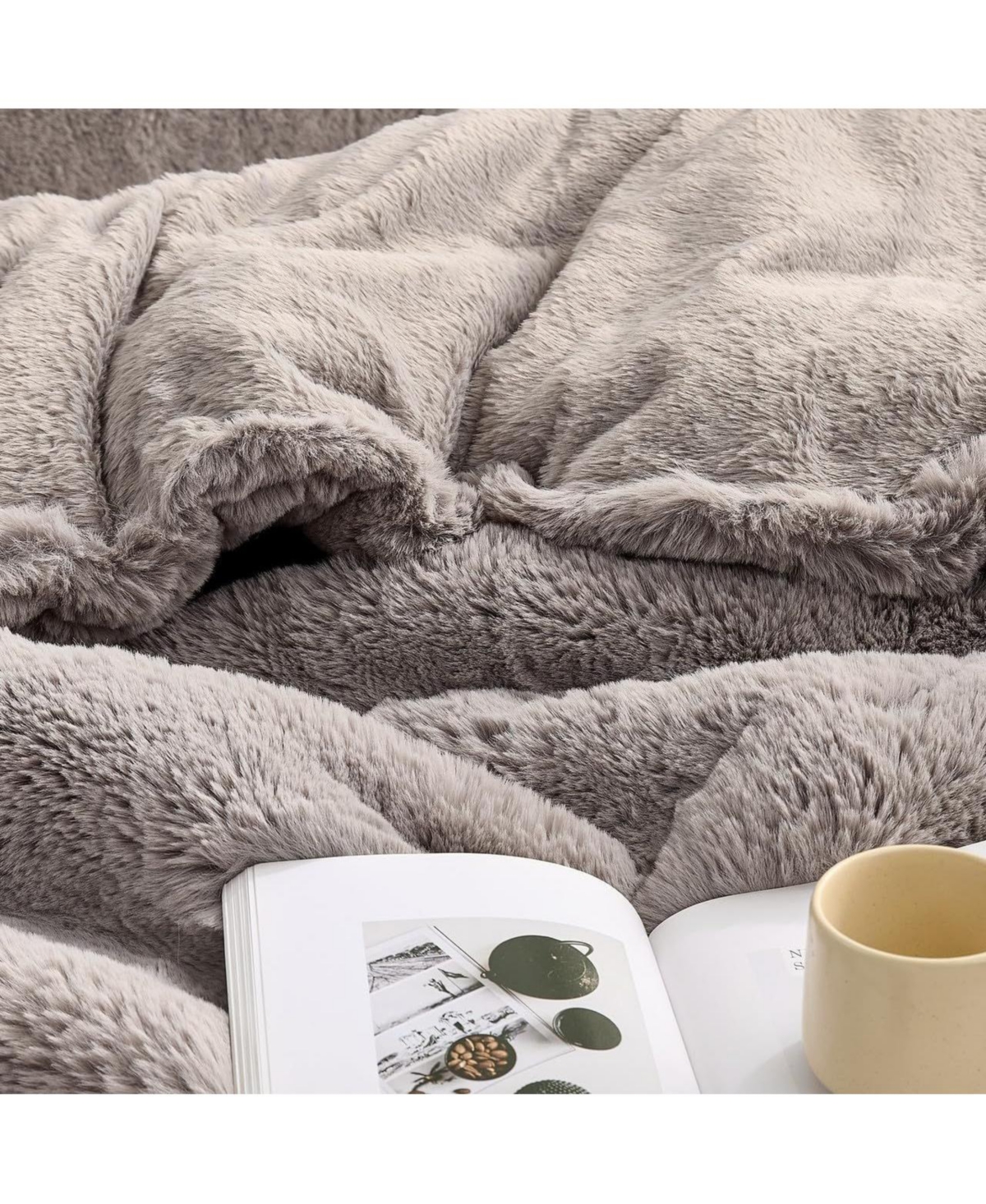 Chunky Bunnies - Coma Inducer Oversized Comforter Set - Taupewood