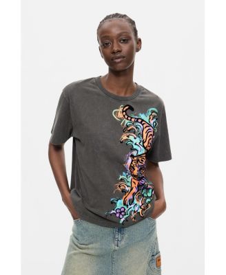 Women's Tiger T-Shirt 100% Cotton