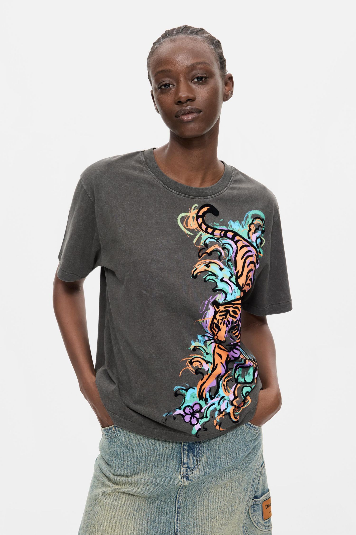 Women's Tiger T-Shirt 100% Cotton