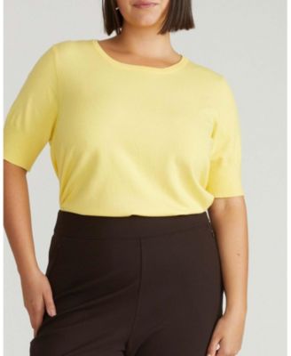 Plus Size Savvy Fine Knit Sweater Top