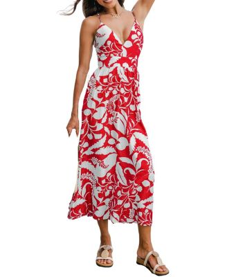 Women's Into the Sunset Tropical Maxi Beach Dress