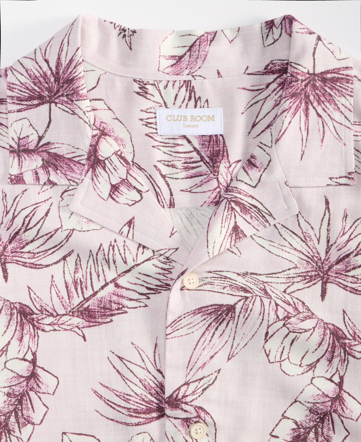 Club Room Men's Petal Paisley Silk Blend Short Sleeve Shirt, Macy's Exclusive - Print