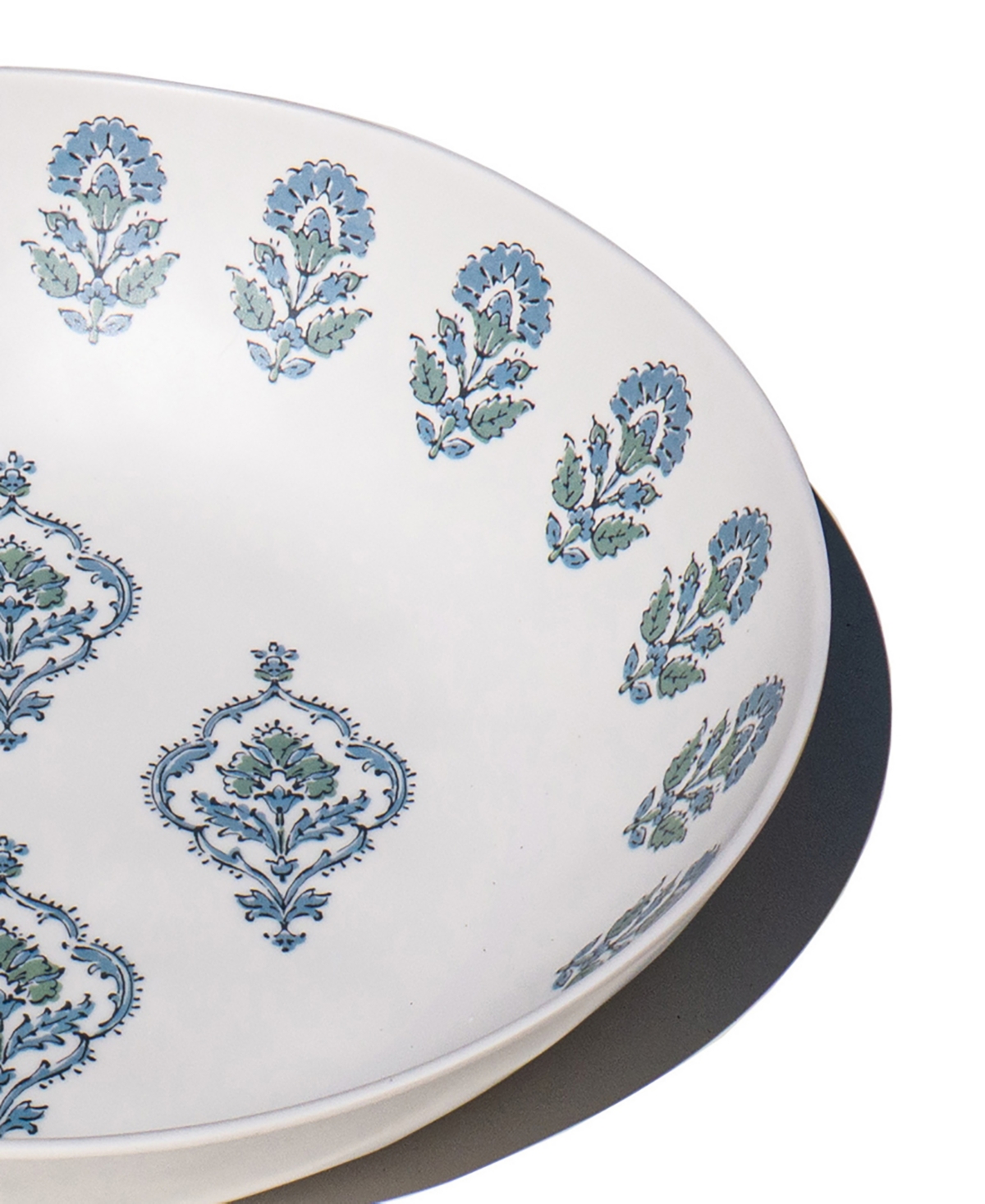 Abode Homewares Kashmir NewWave Melamine Low Bowls, Set of 6