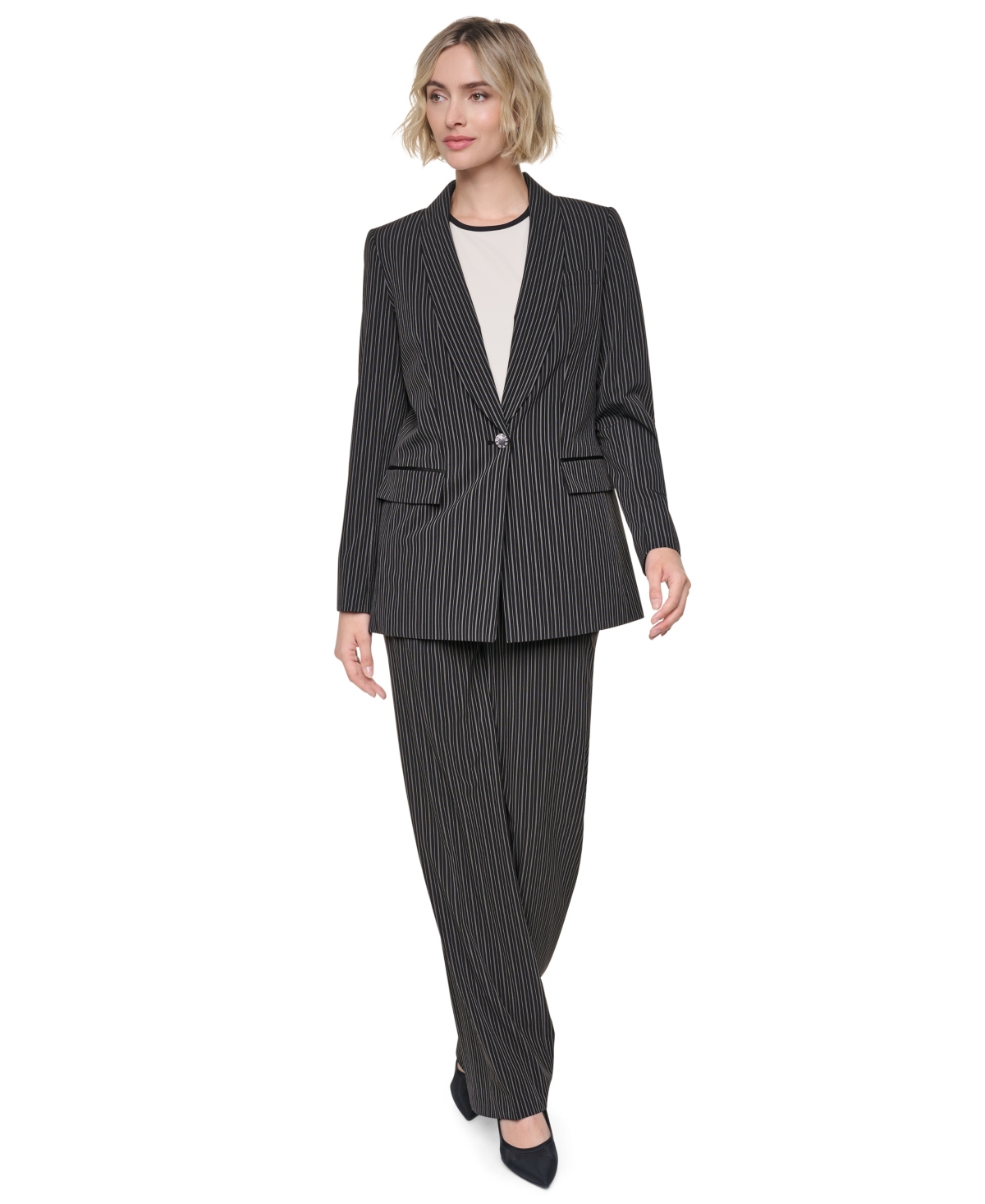 Dkny Women's Long-Sleeve Everyday Stretch Blazer