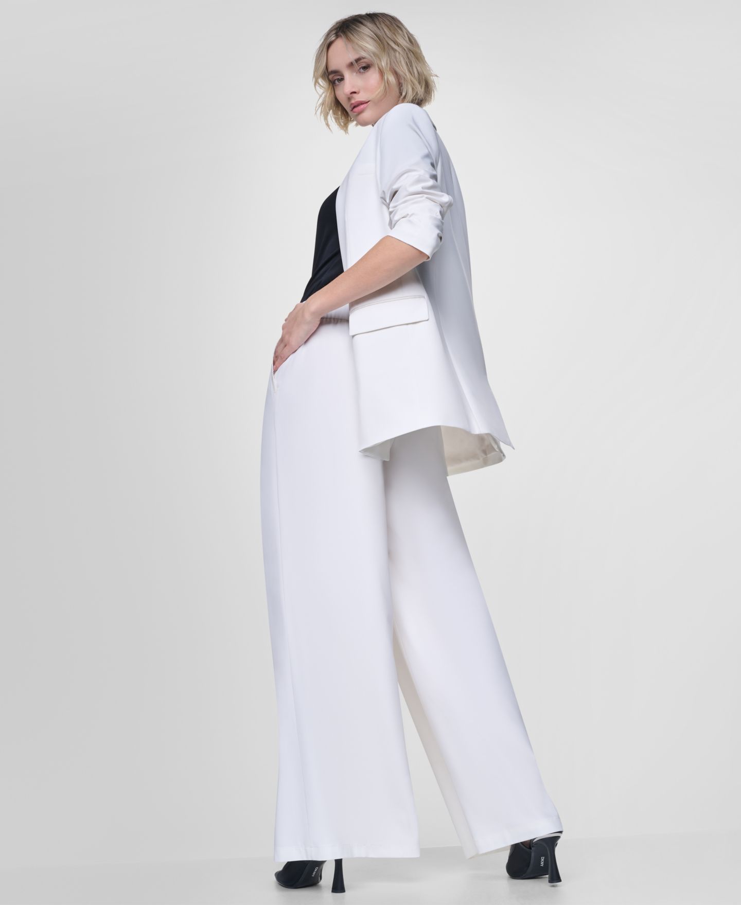 Женский пиджак DKNY Everyday One-Button Blazer, цвет: Слоновая кость — фото 6