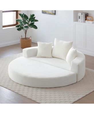 Convertible Sofa Couch Bed, Multi-functional, Adjustable Futon for Apartment