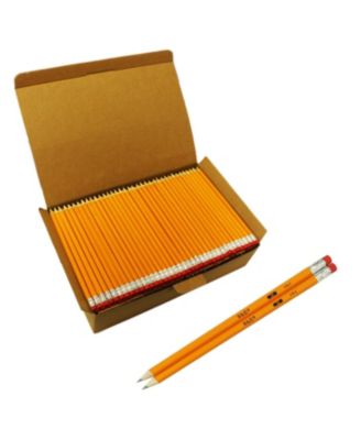 Wood-cased 2 Pencils Pre-sharpened With Erasers Hb Lead For Writing Drawing Sketching