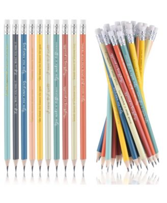 Inspirational Pencils Bulk Graduation Gift Teacher Motivational Saying School Awards Party Favor