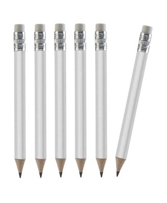Pencils Mini Wood Eraser Sharpened Round Schools Wedding 100pcs