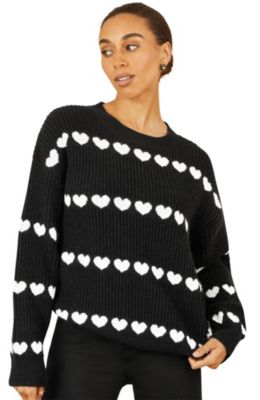 Women's Heart Stripes Jumper