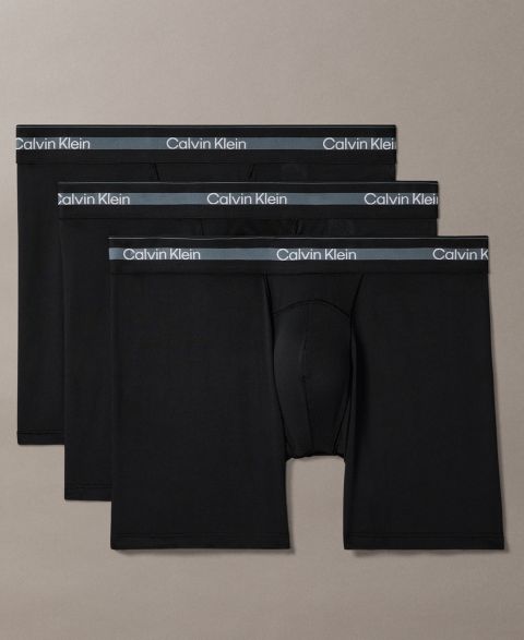 Трусы-боксеры Active для мужчин, сетка, 3 шт. — Calvin Klein, цвет: Чёрный