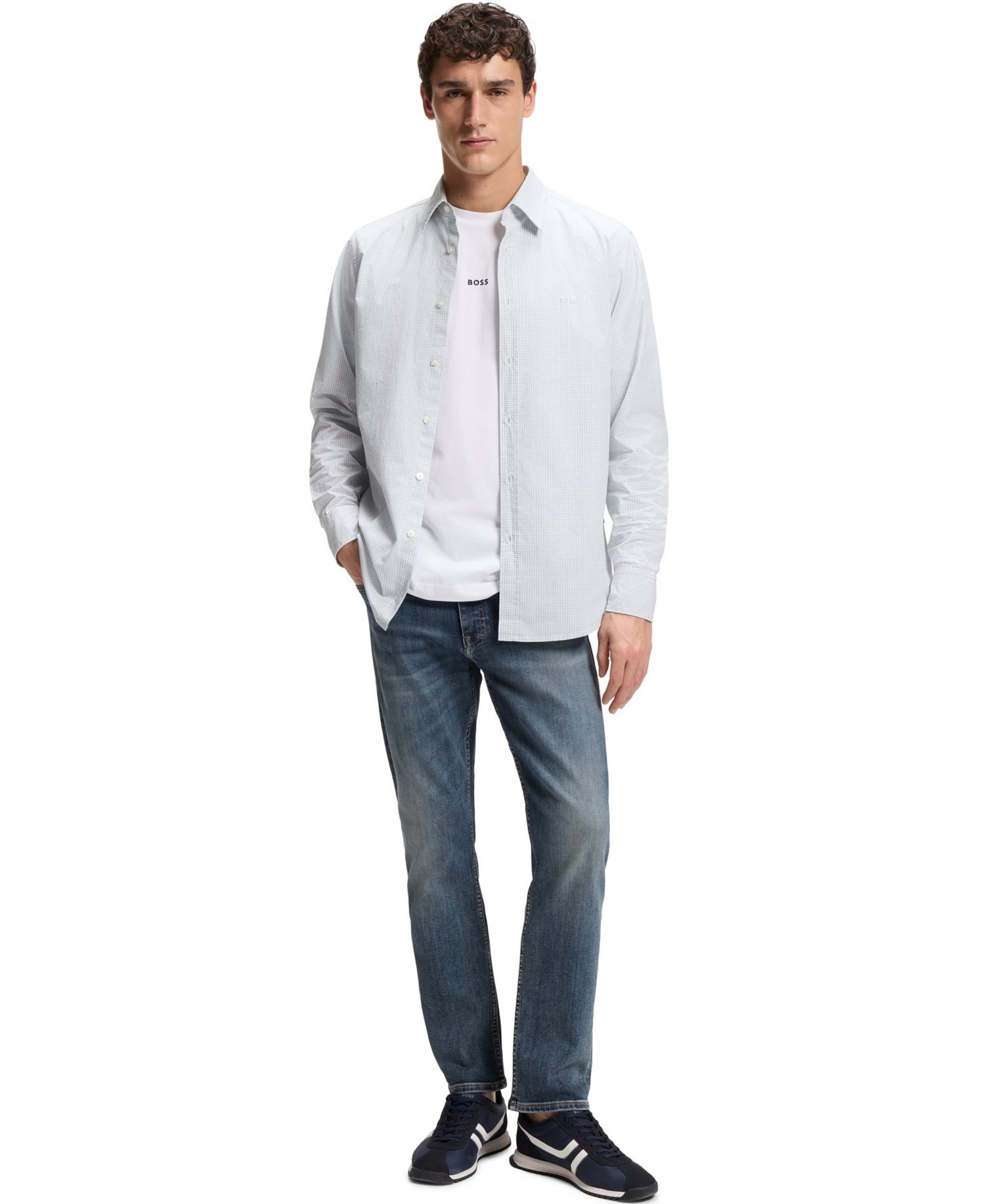 Men's Stretch-Cotton Blend Slim-Fit Jeans