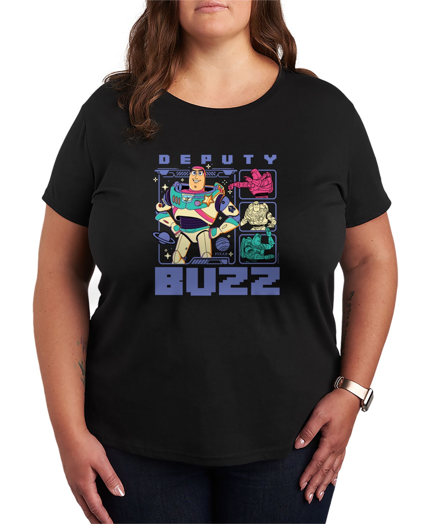 Plus Size Toy Story 5 Deputy Buzz Short-Sleeve Graphic T-Shirt