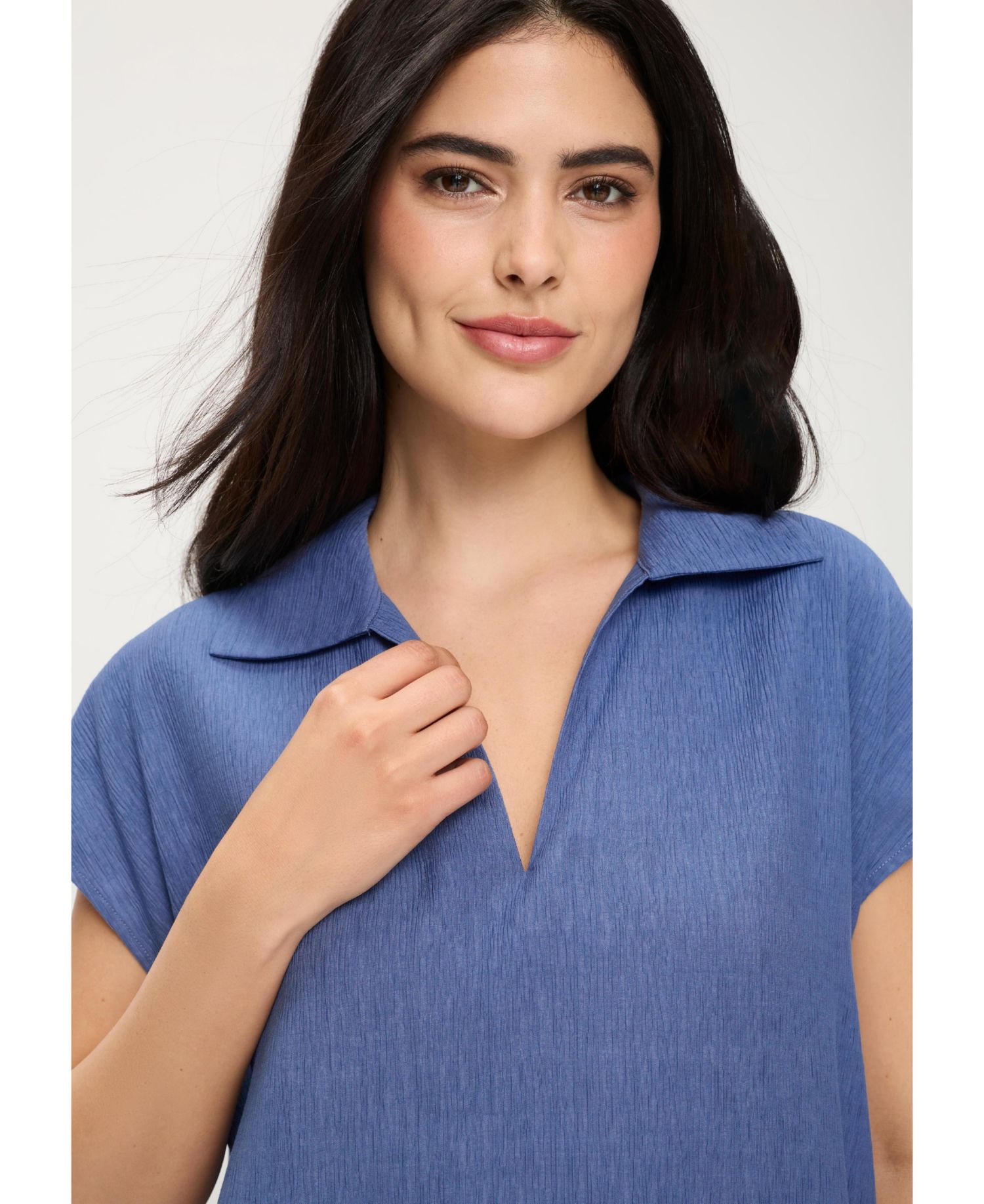 Women's Soft Crinkle Blouse