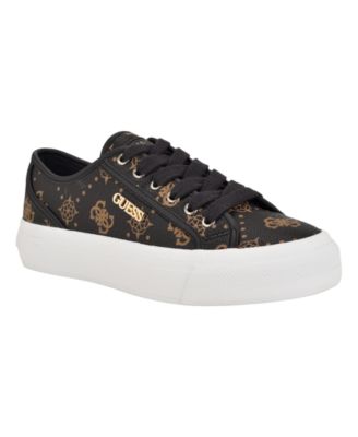 Women's Jelexa Logo Print Lace-Up Court Sneakers