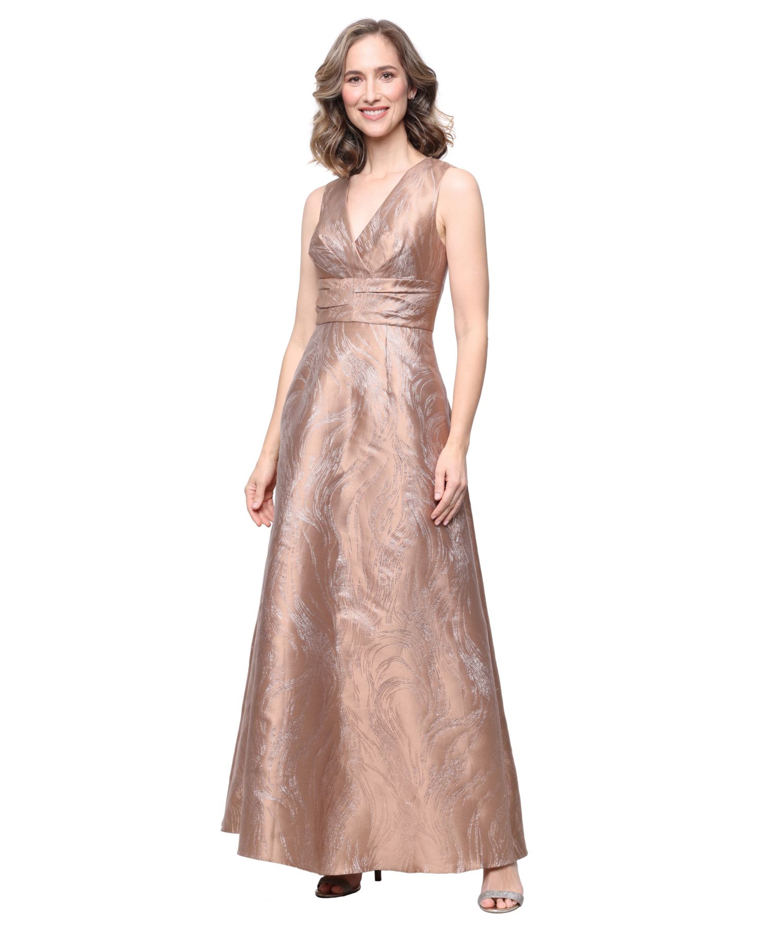 Petite Jacquard Gown