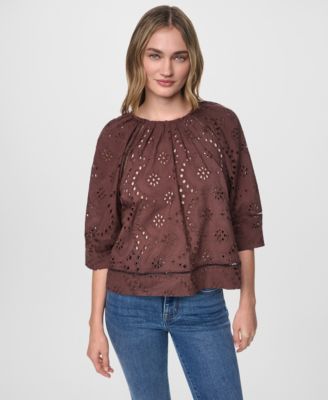 Women's Crewneck Relaxed-Fit Top