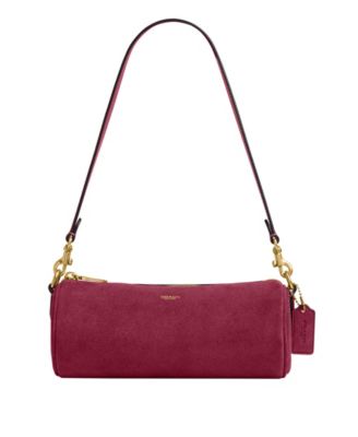 Barrel Small Suede Slim Shoulder Handbag